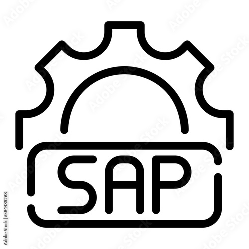 Billede på lærred sap icon