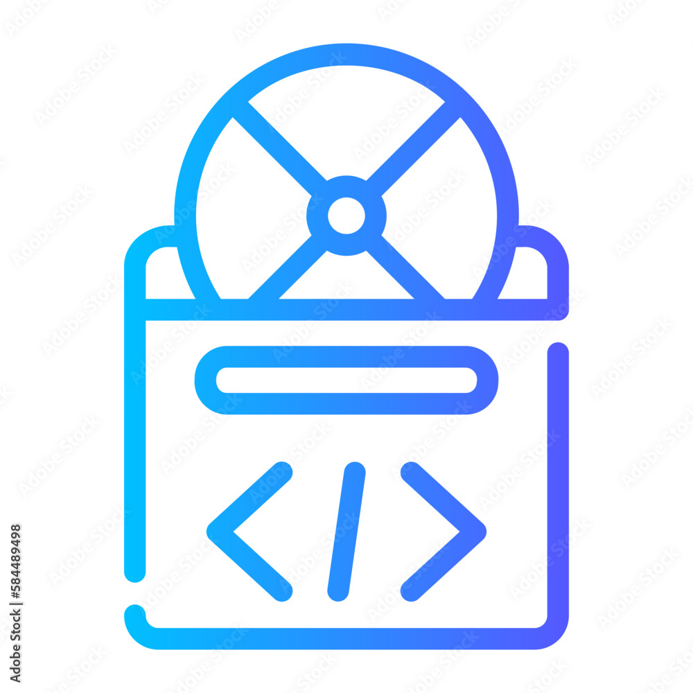 software development gradient icon