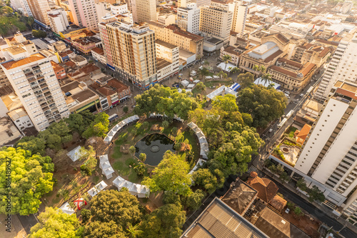 Ribeirão Preto, São Paulo / Brazil - circa August 2022: Ribeirão Preto book fair, festival, held at square 15, next to Theatro Pedro II in the city of Ribeirão Preto, state of São Paulo. photo