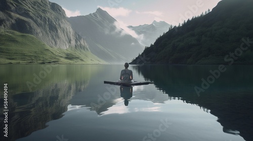 Meditation in the mountains serentiy tranquility © Jesse