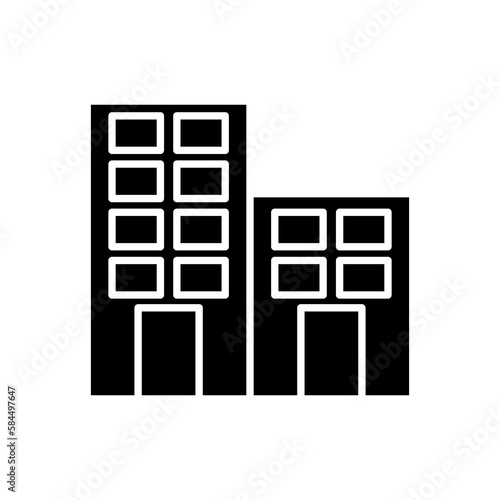 Apartment vector icon, building symbol. flat vector illustration for web site or mobile app 