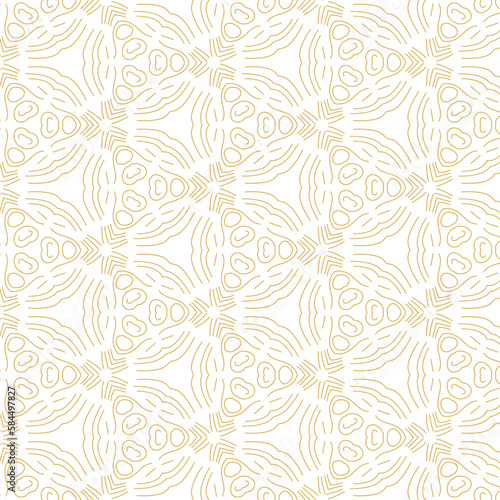 Golden and white geometric grid pattern vector