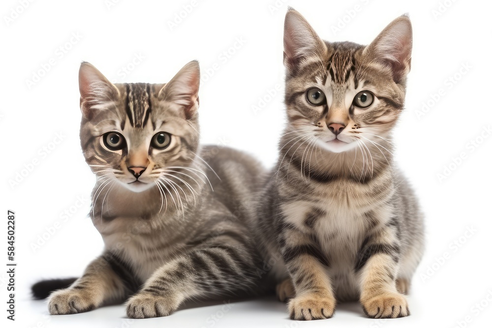 two shorthair kittens