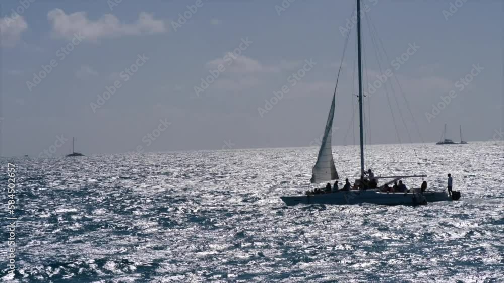 Sailboat on the sea Sailboat on the sea