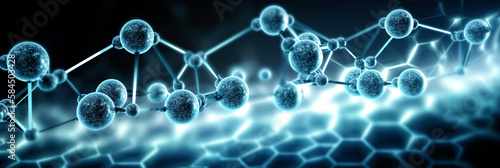 Molecule DNA Model Structure, Atoms background. Medical and science background . Molecular structure at the atomic level