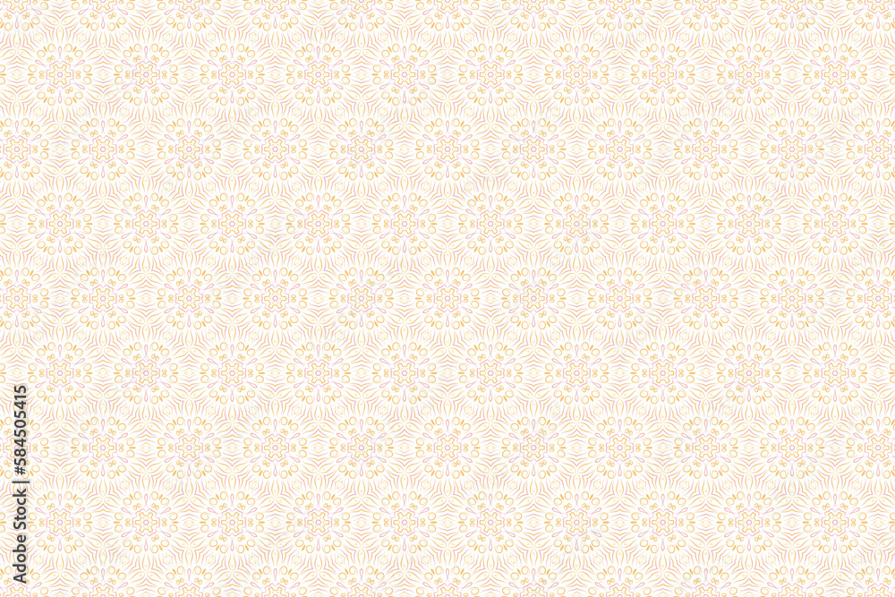 Geometric seamless pattern of pink and gold color ethnic motifs for wallpapers and background. Geometric seamless pattern of pink and gold color ethnic motifs for wallpapers and background.
