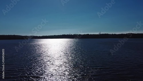 Sunset over the lake