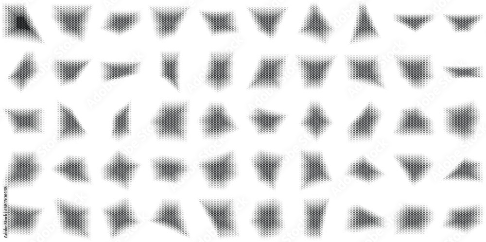 Halftone Abstract Background Set of 50 Halftone Abstract Background Set of 50