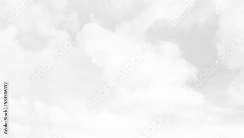 Sky with soft clouds in black and white tone for backgrounds. Black sky with white cloud. Dark background before Rainstorm.