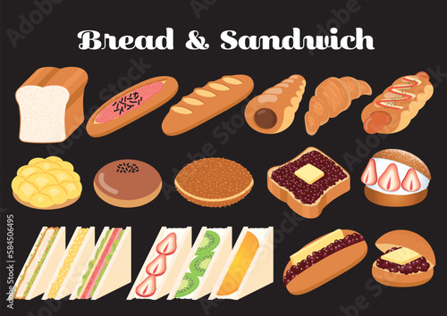 Bread & Sandwich パンとサンドイッチとフルーツサンド