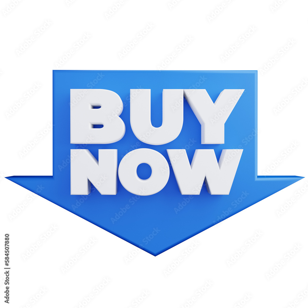 Obraz premium buy now promo sign 3d illustration