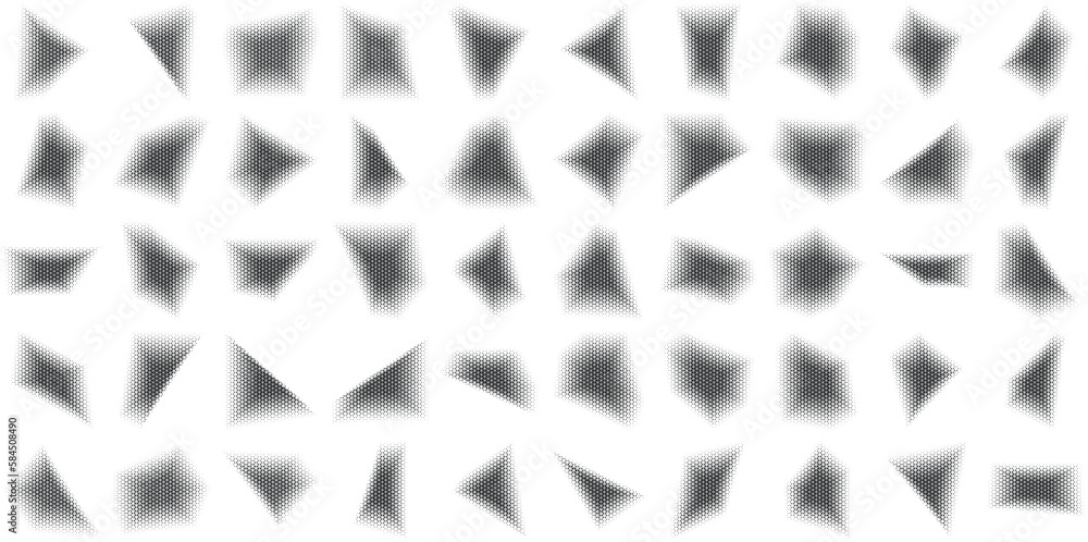 Halftone Abstract Background Set of 50 Halftone Abstract Background Set of 50