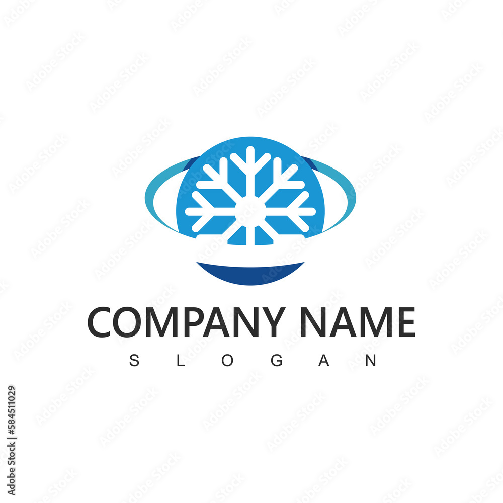 Air Conditioning Logo, HVAC Logo Concept Air Conditioning Logo, HVAC Logo Concept