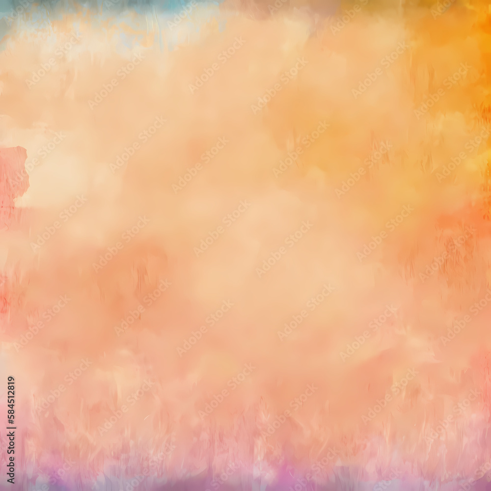 Obraz premium A grunge-style watercolor background with a blend of multicolor paint creates a rough, rustic texture