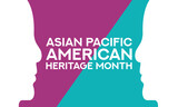 Asian Pacific American Heritage Month. Celebrated in May. banner design template Vector illustration.
