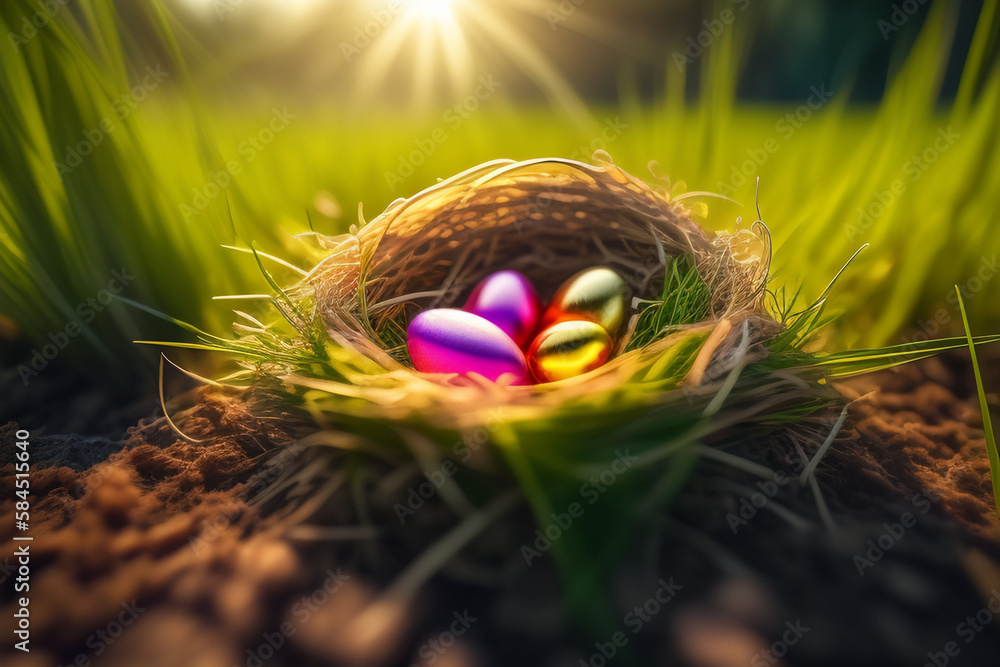 Easter Photo with Colourful Eggs Cute Background Wallpaper Easter Photo with Colourful Eggs Cute Background Wallpaper