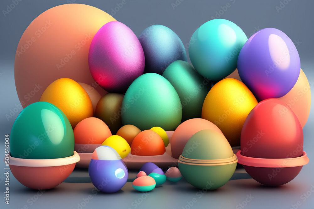 Easter Photo with Colourful Eggs Cute Background Wallpaper Easter Photo with Colourful Eggs Cute Background Wallpaper