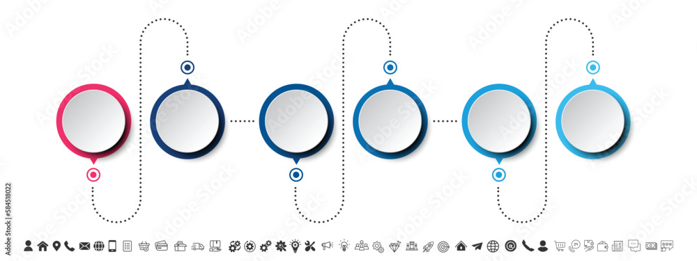 Blank and clean. Steps business data visualization timeline process infographic template design Blank and clean. Steps business data visualization timeline process infographic template design