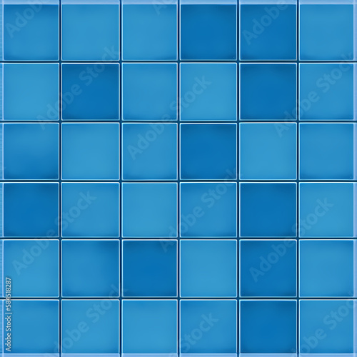 blue tiles backdrop