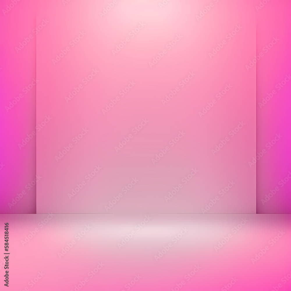 Abstract pink and gradient light background with studio backdrops. Blank display or clean room for showing product Abstract pink and gradient light background with studio backdrops. Blank display or clean room for showing product