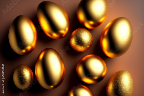 Easter Photo with Colourful Eggs Cute Background Wallpaper