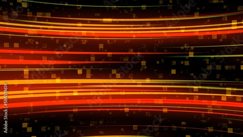 Futuristic Tech Glowing Abstract Stripes, Tech Lines Stripes Abstract Background © cdstock