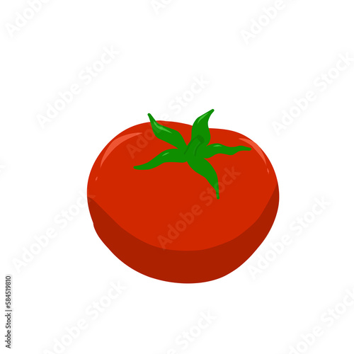 Illustration of ripe red tomatoes