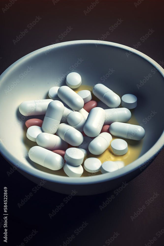 Bowl Full of Pills | Generative Ai Bowl Full of Pills | Generative Ai