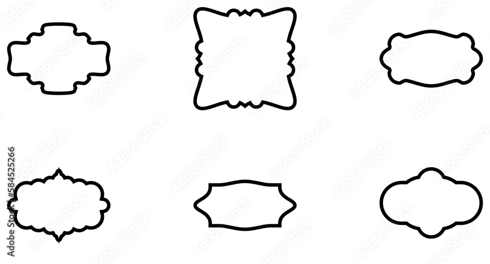 Fototapeta premium Shield Emblem and Badge Set