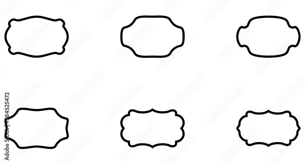 Fototapeta premium Shield Emblem and Badge Set