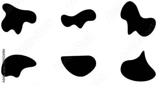 Liquid and fluid shape Black symbol 