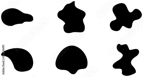 Liquid and fluid shape Black symbol 
