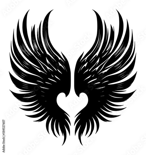 eagle wings vector illustration