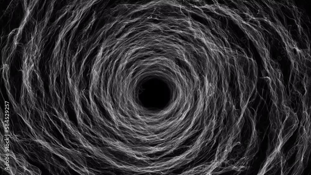 White abstract portal vj loop on alpha background