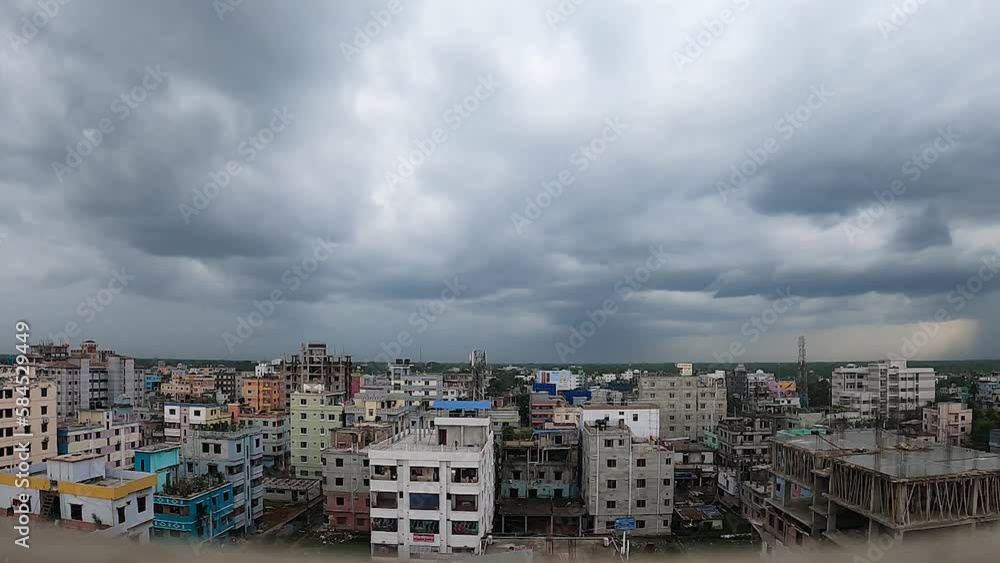 Dark Cloud Before Rain Time Lapse in 4k Dark Cloud Before Rain Time Lapse in 4k