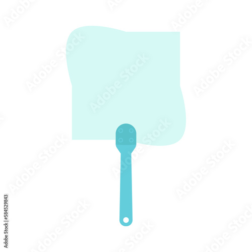Plain Aesthetic Manual Handle Hand Fan
