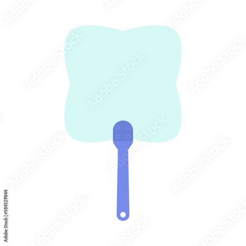 Plain Aesthetic Manual Handle Hand Fan
