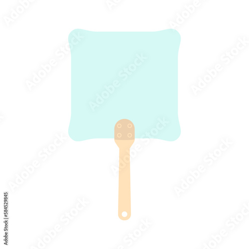 Plain Aesthetic Manual Handle Hand Fan
