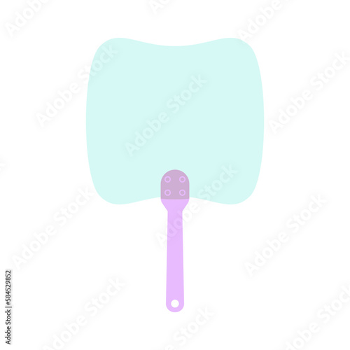 Plain Aesthetic Manual Handle Hand Fan
