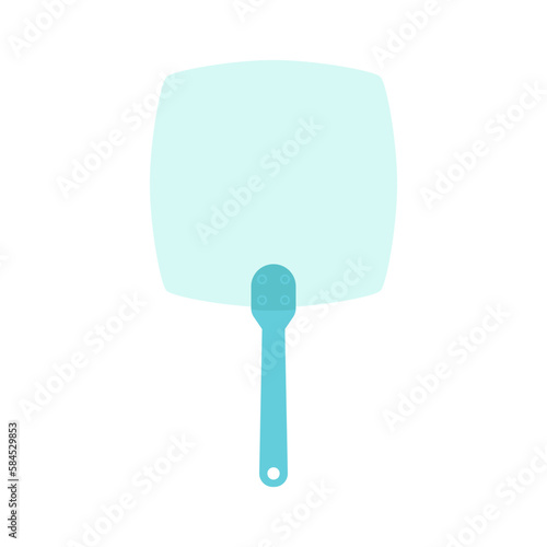 Plain Aesthetic Manual Handle Hand Fan
