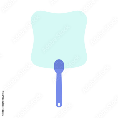 Plain Aesthetic Manual Handle Hand Fan

