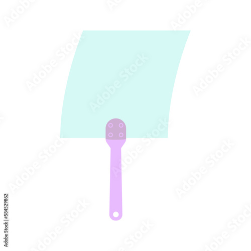 Plain Aesthetic Manual Handle Hand Fan

