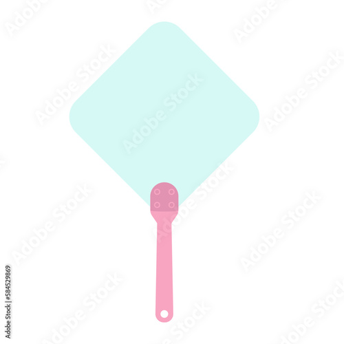 Plain Aesthetic Manual Handle Hand Fan
