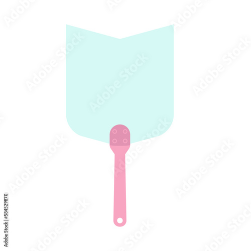 Plain Aesthetic Manual Handle Hand Fan

