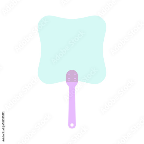 Plain Aesthetic Manual Handle Hand Fan

