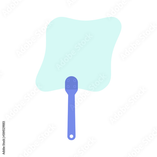 Plain Aesthetic Manual Handle Hand Fan
