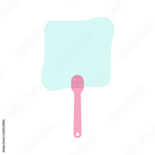 Plain Aesthetic Manual Handle Hand Fan
