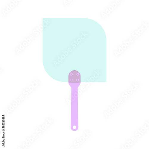 Plain Aesthetic Manual Handle Hand Fan
