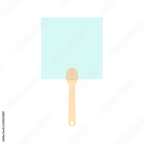 Plain Aesthetic Manual Handle Hand Fan
