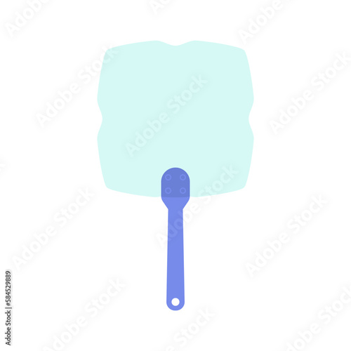 Plain Aesthetic Manual Handle Hand Fan
